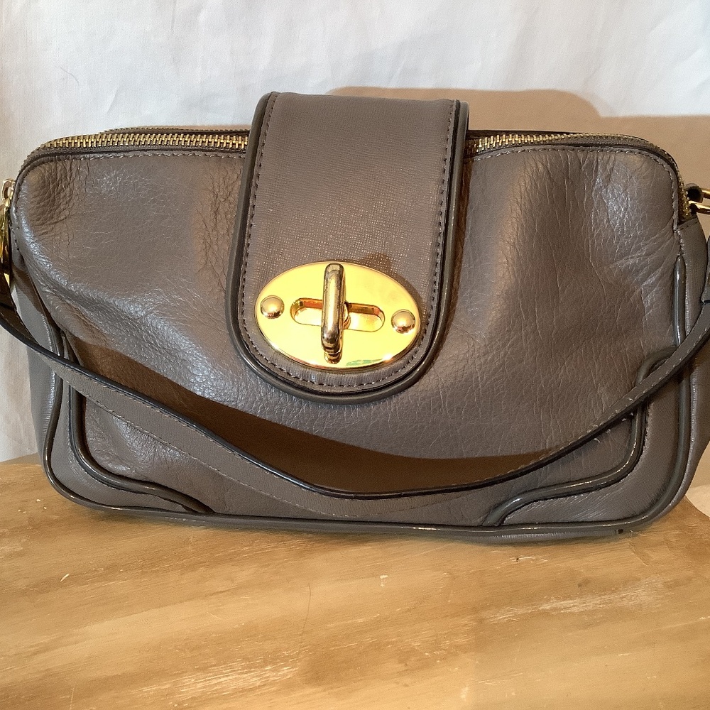 Antonio Melaniโ hand shoulder dark gray purse